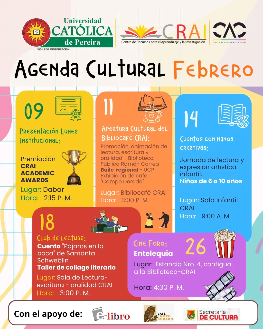Agenda Cultural Febrero
