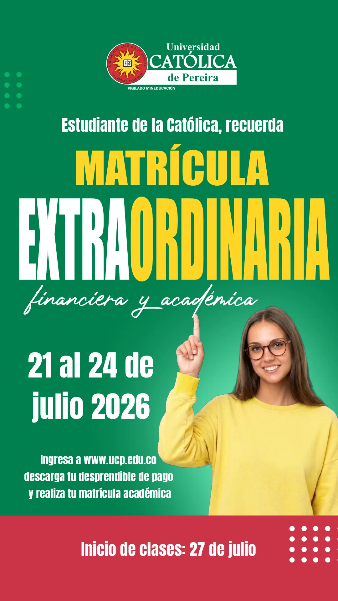 Matrícula extraordinaria