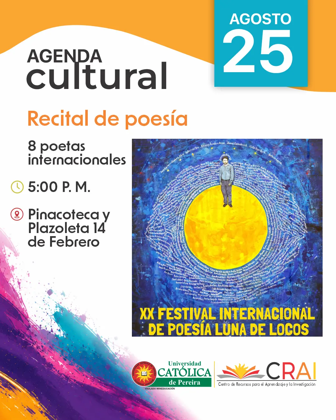 Agenda cultural- Recital de poesía
